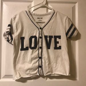 White crop top